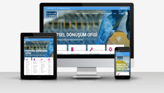 Gökyar İnşaat Kurumsal Web Sitesi